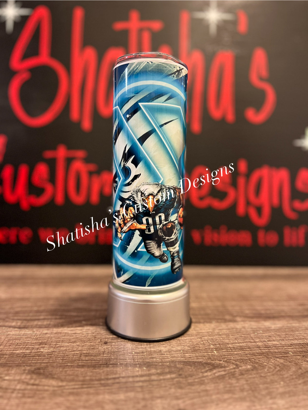 Philadelphia Eagles – Blue Design – 20 oz Ready-to-Ship Tumbler