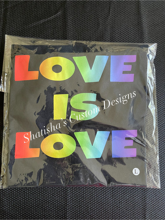 Love Is Love — Rainbow Graphic T-Shirt 🌈❤️